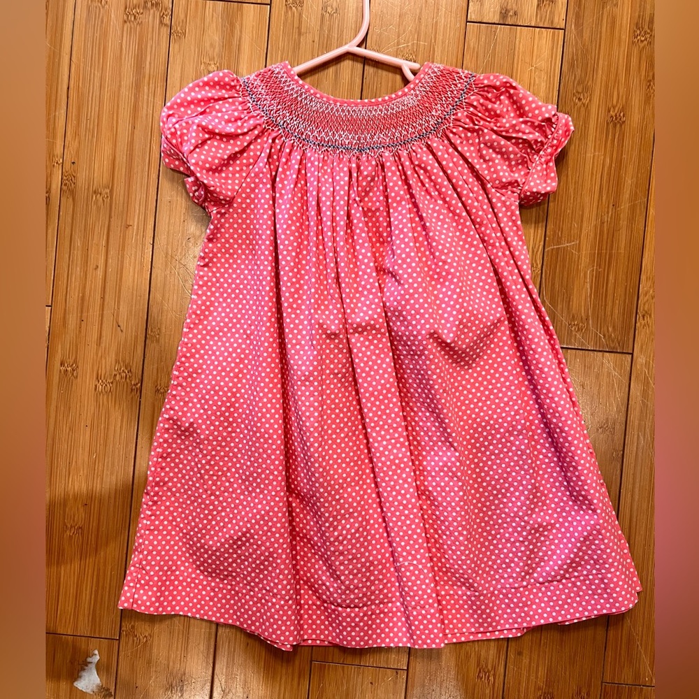 Bella mia kids smocked polka dot dress